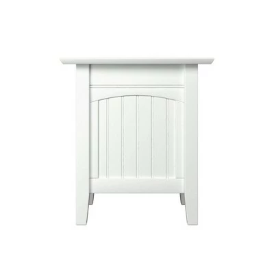 Nantucket End Table with Charger - Atlantic Furniture White 5 Nantucket End Table with Charger - Atlantic Furniture White - Image 3