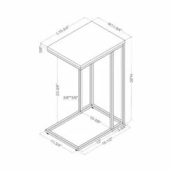 Embo Steel Side Table - miBasics Antique Blue/black -Side Tables Sales unnamed file 4012