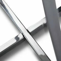 18" Farnell Contemporary Wide Metal Accent Side Table with Chrome Base White/Silver - WyndenHall -Side Tables Sales unnamed file 4071