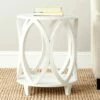 Janika Round Accent Table- Off White - Safavieh -Side Tables Sales unnamed file 4078