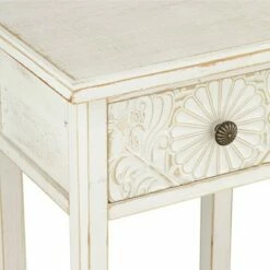 55 Downing Street Modern Wood Accent Side End Table 19" x 13 3/4" with Drawer and Shelf White Living Room Bedroom Bedside Entryway -Side Tables Sales unnamed file 4082