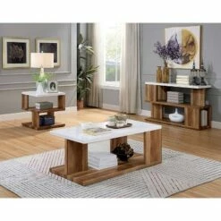 2pc Chetwood Coffee Table Set White - miBasics -Side Tables Sales unnamed file 41