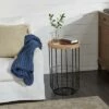 Olivia & May Industrial Metal Accent Table Black - Olivia & May -Side Tables Sales unnamed file 4107