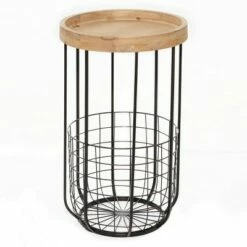 Olivia & May Industrial Metal Accent Table Black - Olivia & May 9 Olivia & May Industrial Metal Accent Table Black - Olivia & May -Side Tables Sales unnamed file 4110