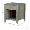 Hastings Home 1-Drawer End Table, Gray -Side Tables Sales unnamed file 4121