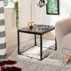 Baize End Table - Black - Safavieh -Side Tables Sales unnamed file 4139