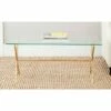 Brogen Accent Table - Clear/Gold - Safavieh