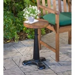 Plow & Hearth - Allegheny Reclaimed Wood Adjustable Height Side Table / End Table -Side Tables Sales unnamed file 4171