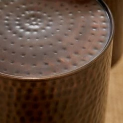 Metal Cylinder Accent Tables (Set of 3) Brown - Olivia & May -Side Tables Sales unnamed file 4177