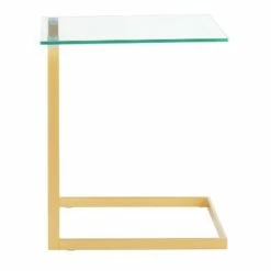 Roman Industrial Side Table Gold - LumiSource