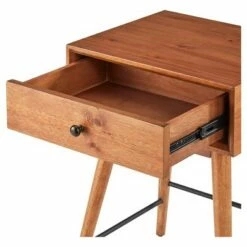 Foerster Mid Century Accent Table - Warm Brown - Inspire Q -Side Tables Sales unnamed file 4199