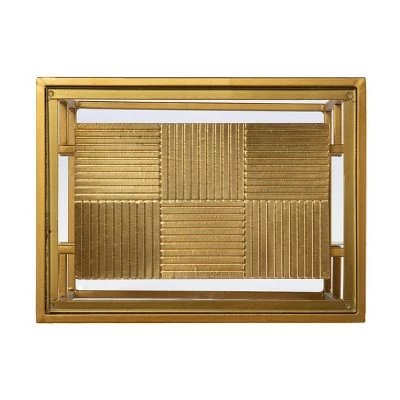 Woobal Glass Top End Table with Storage Brass - Aiden Lane 7 Woobal Glass Top End Table with Storage Brass - Aiden Lane - Image 5