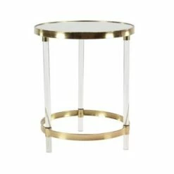 Olivia & May Contemporary Acrylic Accent Table Gold - Olivia & May -Side Tables Sales unnamed file 4215