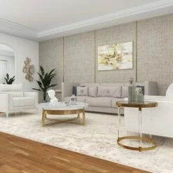 Olivia & May Contemporary Acrylic Accent Table Gold - Olivia & May -Side Tables Sales unnamed file 4221