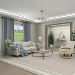 Olivia & May Contemporary Acrylic Accent Table Gold - Olivia & May -Side Tables Sales unnamed file 4223