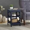 Omega End Table with Shelves - Breighton Home Cobalt Blue 2 Omega End Table with Shelves - Breighton Home Cobalt Blue -Side Tables Sales unnamed file 4227