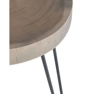 Laredo Teak Accent Table - East at Main Brown 3 Laredo Teak Accent Table - East at Main Brown