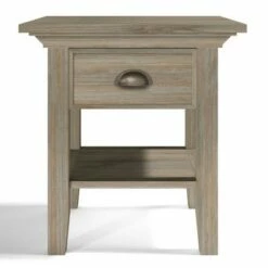 19" Mansfield Solid Wood End Table - Wyndenhall Distressed Gray -Side Tables Sales unnamed file 4249