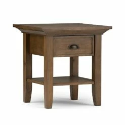 19" Mansfield Solid Wood End Table - Wyndenhall Distressed Gray -Side Tables Sales unnamed file 4252