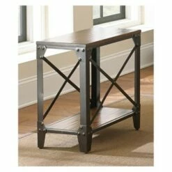 Steve Silver Co. Winston Chairside End Table Rustic Cherry - Steve Silver -Side Tables Sales unnamed file 4255