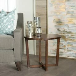 Tansy Small Accent Table - Wood - Rich Mahogany - Christopher Knight Home