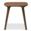 Dahlia Mid - Century Modern End Table - "Walnut" Brown - Baxton Studio