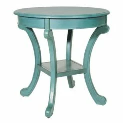 Vermont Accent Table - OSP Home Furnishings Antique Carribean Blue -Side Tables Sales unnamed file 4275