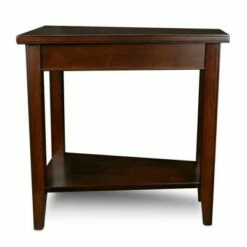 Laurent Recliner Wedge Table Chocolate Cherry Finish - Leick Home -Side Tables Sales unnamed file 4279