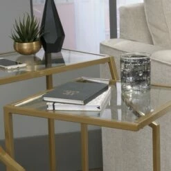 2pc International Lux Nesting Accent Tables Satin Gold - Sauder 10 2pc International Lux Nesting Accent Tables Satin Gold - Sauder -Side Tables Sales unnamed file 4307