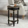 55 Downing Street Modern Luxe Wood Round Accent Side End Table 18 1/4" Wide with Shelf Black Gold for Living Room Home House 1 55 Downing Street Modern Luxe Wood Round Accent Side End Table 18 1/4" Wide with Shelf Black Gold for Living Room Home House -Side Tables Sales unnamed file 4323