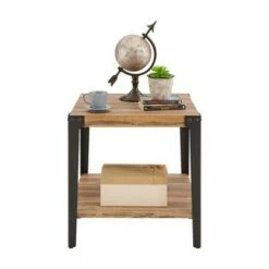 Modern Industrial Side/End Table Metal/Distressed Wood - Danya B. -Side Tables Sales unnamed file 4337