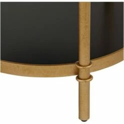 55 Downing Street Modern Luxe Wood Round Accent Side End Table 18 3/4" Wide Black Gold 3-Tier for Spaces Living Room Home House -Side Tables Sales unnamed file 4342