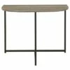 Wood and Metal Chair Side End Table Brown/Black - Benzara -Side Tables Sales unnamed file 4369