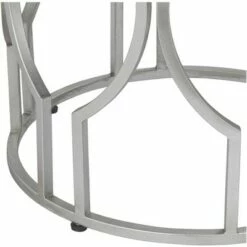55 Downing Street Modern Glam Metal Round Accent Side End Table 20" Wide Silver Mirrored Top for Living Room Bedroom Home Entryway -Side Tables Sales unnamed file 4374