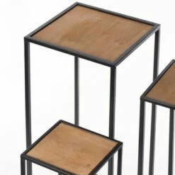 Vintiquewise Modern Nesting Display Tables Square Accent Side End Table, Set of 3 -Side Tables Sales unnamed file 4405