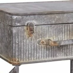 Foreside Home & Garden Distressed Metal Suitcase Side/End Table - Foreside Home and Garden 8 Foreside Home & Garden Distressed Metal Suitcase Side/End Table - Foreside Home and Garden -Side Tables Sales unnamed file 4413