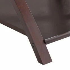 Elm Lane Modern Espresso Wood Accent Side End Table 23 3/4" Wide with Shelf Brown Clear Glass Tabletop for Living Room Bedroom House -Side Tables Sales unnamed file 4436