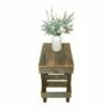 del Hutson Designs Reclaimed Solid Wood Farmhouse Slim Side Table -Side Tables Sales unnamed file 4526