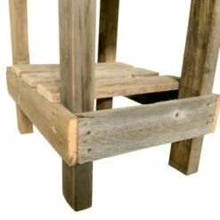 del Hutson Designs Reclaimed Solid Wood Farmhouse Slim Side Table -Side Tables Sales unnamed file 4529
