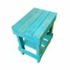 del Hutson Designs 100 Percent Reclaimed Solid Wood Rustic Contemporary Country Farmhouse Slim Side End Table for Living Room or Bedroom, Turquoise -Side Tables Sales unnamed file 4537