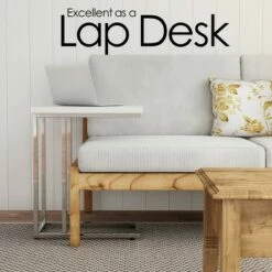 Sofa Side Table - C Shaped End Table - Modern Contemporary Style Laptop Tray or Compact Nightstand - Space Saving Furniture by Hastings Home (White) 10 Sofa Side Table - C Shaped End Table - Modern Contemporary Style Laptop Tray or Compact Nightstand - Space Saving Furniture by Hastings Home (White) -Side Tables Sales unnamed file 4542