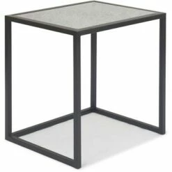 Set of 2 Gramercy Square Mirrored Accent Tables Black - Finch