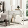 Hanzel Glass Side Table Silver Leaf - Safavieh -Side Tables Sales unnamed file 4559