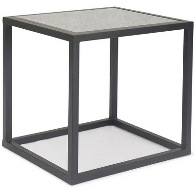 Set of 2 Gramercy Square Mirrored Accent Tables Black - Finch 4 Set of 2 Gramercy Square Mirrored Accent Tables Black - Finch - Image 2