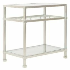 Hanzel Glass Side Table Silver Leaf - Safavieh 11 Hanzel Glass Side Table Silver Leaf - Safavieh -Side Tables Sales unnamed file 4561
