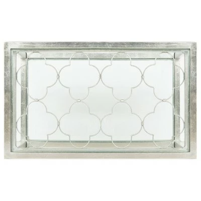Hanzel Glass Side Table Silver Leaf - Safavieh 7 Hanzel Glass Side Table Silver Leaf - Safavieh - Image 5