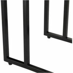 Teal Island Designs Coastal Black Rectangular Accent Side End Table 19 3/4" x 12" White Brown Mosaic Tabletop for Living Room Home -Side Tables Sales unnamed file 4586