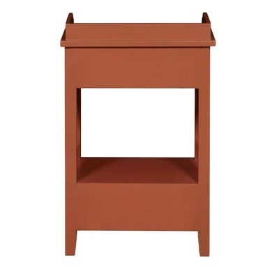 2 Drawer X Side End Table - HomeFare Clay 7 2 Drawer X Side End Table - HomeFare Clay - Image 5