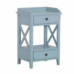 2 Drawer X Side End Table - HomeFare Clay 21 2 Drawer X Side End Table - HomeFare Clay -Side Tables Sales unnamed file 4611
