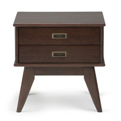 Tierney Solid Hardwood Mid Century Side Table - Wyndenhall Brown 5 Tierney Solid Hardwood Mid Century Side Table - Wyndenhall Brown - Image 3